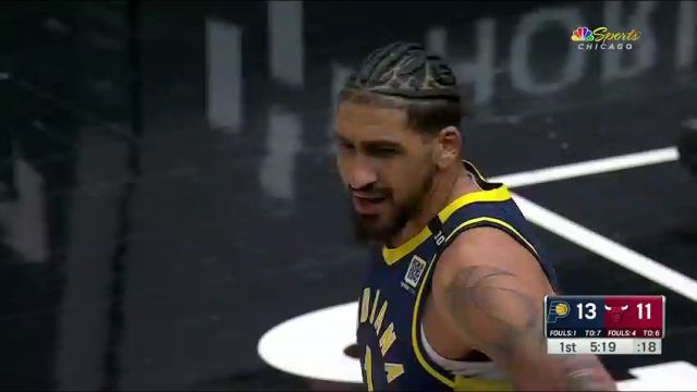 【2024年03月28日】NBA常規(guī)賽：步行者vs公牛第1節(jié)中文解說錄像回放