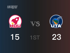 NBA常規(guī)賽：爵士以23-15領(lǐng)先火箭，結(jié)束首節(jié)