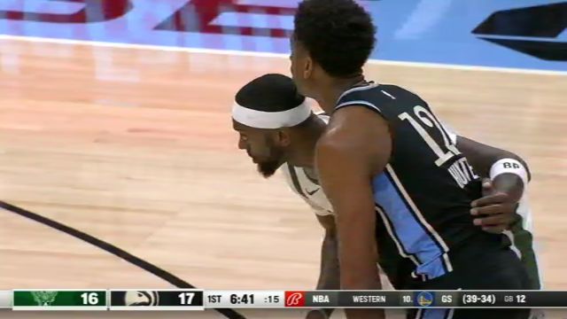 【2024年03月31日】NBA常規(guī)賽：雄鹿vs老鷹第1節(jié)英文原聲錄像回放