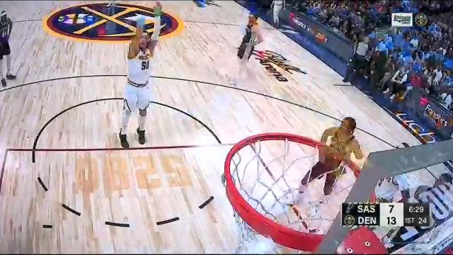 【2024年04月03日】NBA常規(guī)賽：馬刺vs掘金第1節(jié)中文解說錄像回放