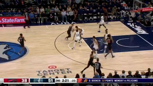 【2024年04月04日】NBA常規(guī)賽：猛龍vs森林狼第2節(jié)英文原聲錄像回放