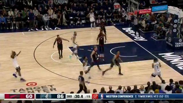 【2024年04月04日】NBA常規(guī)賽：猛龍vs森林狼第3節(jié)中文解說錄像回放