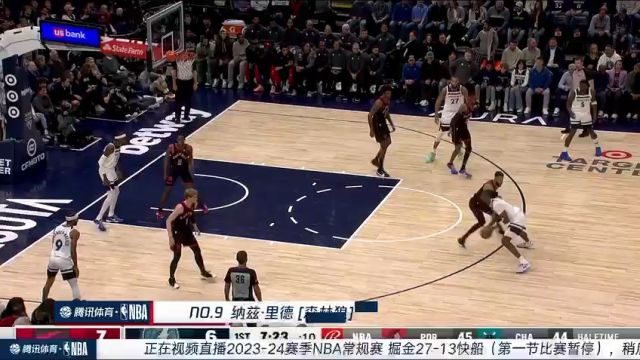 【2024年04月05日】NBA常规赛：掘金vs快船第1节中文解说录像回放