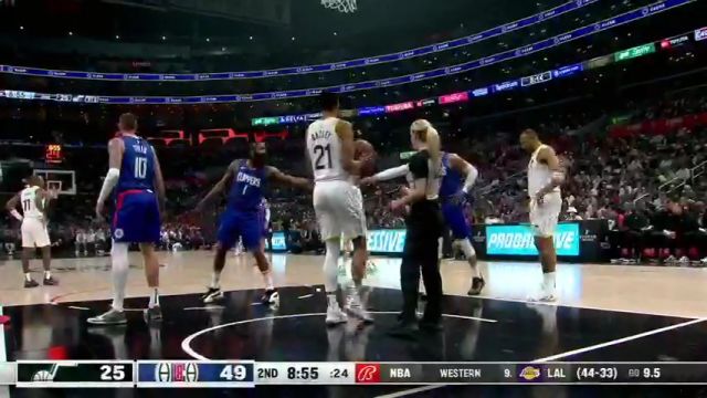 【2024年04月06日】NBA常規(guī)賽：爵士vs快船第2節(jié)中文解說錄像回放