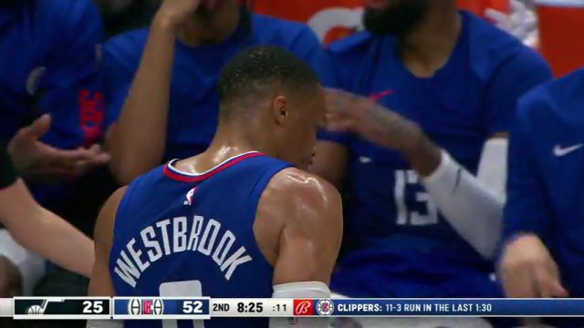 【2024年04月06日】NBA常規(guī)賽：爵士vs快船第2節(jié)英文原聲錄像回放