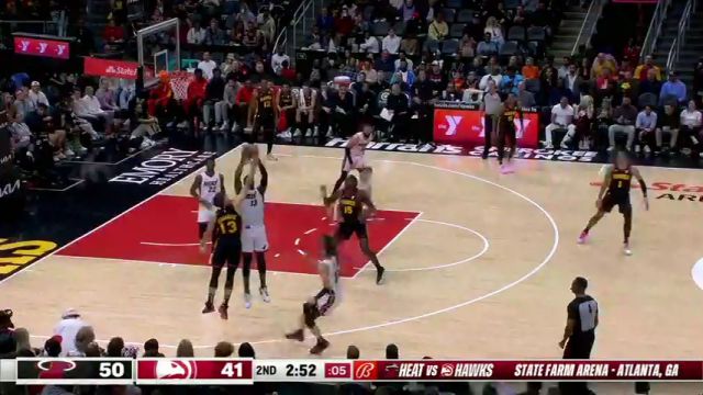 【2024年04月10日】NBA常規(guī)賽：熱火vs老鷹第2節(jié)英文原聲錄像回放