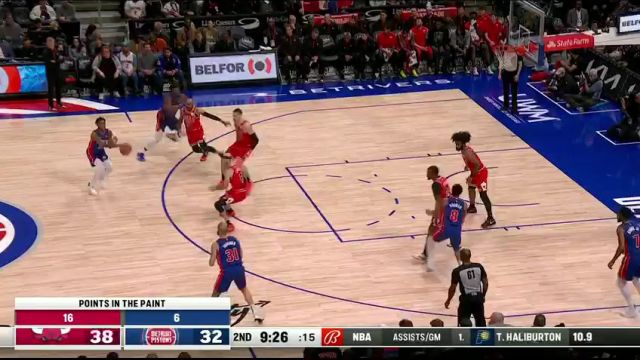 【2024年04月12日】NBA常規(guī)賽:公牛vs活塞第2節(jié)英文原聲錄像回放