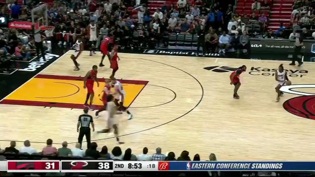 【2024年04月13日】NBA常规赛:猛龙vs热火第2节英文原声录像回放