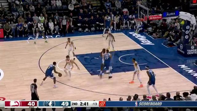【2024年04月13日】NBA常規(guī)賽：老鷹vs森林狼第2節(jié)英文原聲錄像回放
