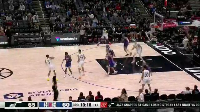 【2024年04月13日】NBA常規(guī)賽:爵士vs快船第3節(jié)中文解說錄像回放