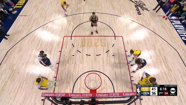 【2024年04月30日】NBA西部首轮G5：湖人vs掘金第2节英文原声录像回放