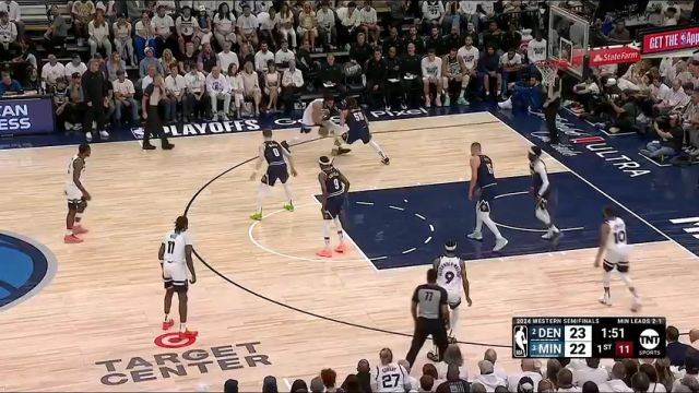 【2024年05月13日】NBA西部半決賽G4：掘金vs森林狼第1節(jié)中文解說錄像回放
