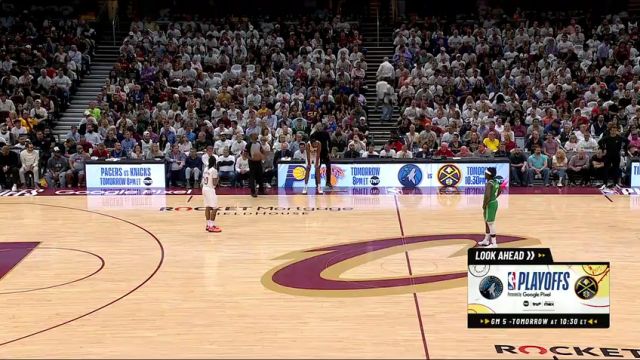 【2024年05月14日】NBA東部半決賽G4：凱爾特人vs騎士第3節(jié)英文原聲錄像回放