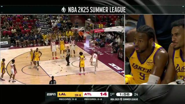 【2024年07月18日】NBA夏季联赛：湖人vs老鹰第1节中文解说录像回放
