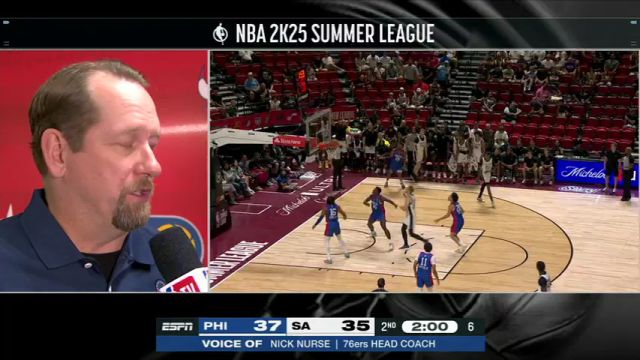 【2024年07月20日】NBA夏季联赛：76人vs马刺第2节中文解说录像回放