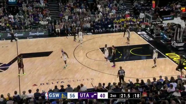 【2024年10月26日】NBA常規(guī)賽：勇士vs爵士第2節(jié)英文原聲錄像回放