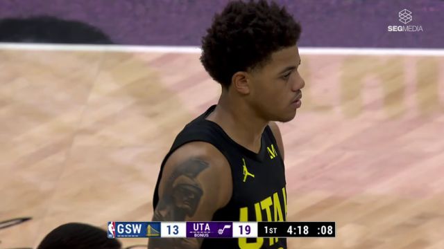 【2024年10月26日】NBA常規(guī)賽：勇士vs爵士第1節(jié)中文解說錄像回放
