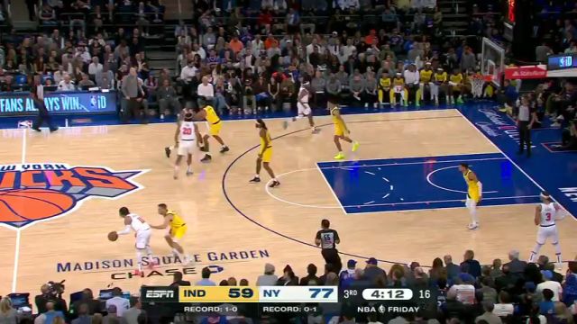 【2024年10月26日】NBA常規(guī)賽：步行者vs尼克斯第3節(jié)英文原聲錄像回放