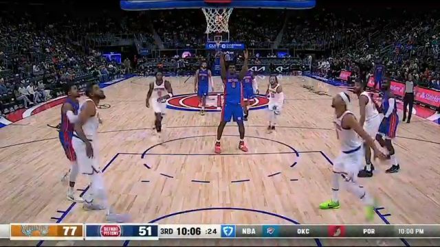【2024年11月02日】NBA常規(guī)賽：尼克斯vs活塞第3節(jié)中文解說錄像回放