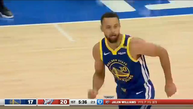 【2024年11月11日】NBA常规赛：勇士vs雷霆第1节中文解说录像回放