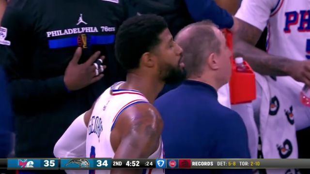 【2024年11月16日】NBA杯小組賽：76人vs魔術(shù)第2節(jié)英文原聲錄像回放