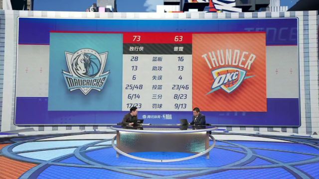 【2024年11月18日】NBA常规赛：独行侠vs雷霆第3节中文解说录像回放