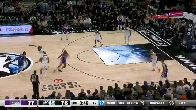 【2024年11月28日】NBA常規(guī)賽:國王vs森林狼第3節(jié)英文原聲錄像回放