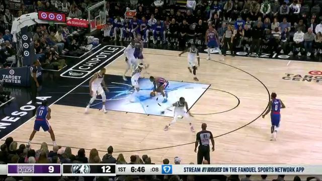 【2024年11月28日】NBA常規(guī)賽:國王vs森林狼第1節(jié)中文解說錄像回放