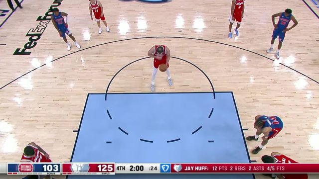 【2024年11月28日】NBA常規(guī)賽：活塞vs灰熊第4節(jié)中文解說錄像回放
