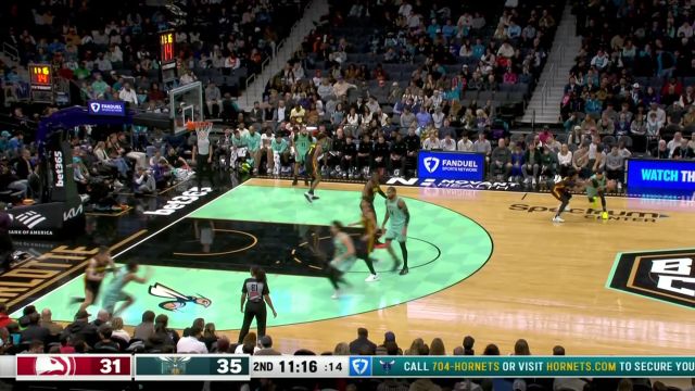 【2024年12月01日 老鹰vs黄蜂集锦】篮下有我不用愁！理德兹篮下一柱擎天霸气扣篮打成2+1