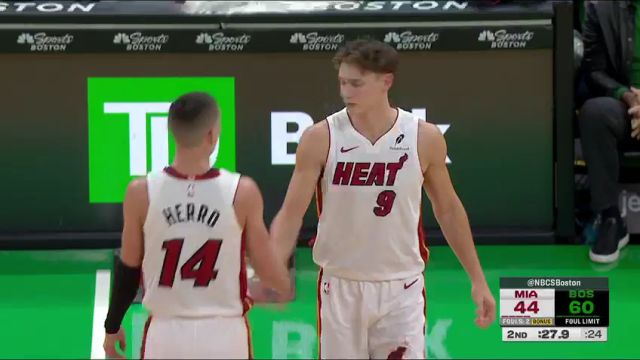 【2024年12月03日】NBA常规赛：热火vs凯尔特人第2节英文原声录像回放