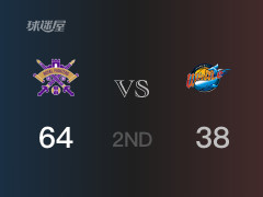  半场战罢，北控64-38领先四川 