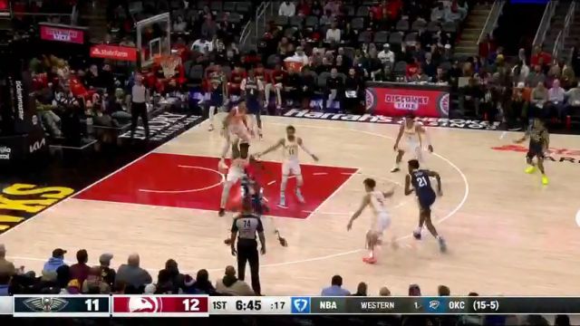 【2024年12月03日】NBA常規(guī)賽：鵜鶘vs老鷹第1節(jié)英文原聲錄像回放