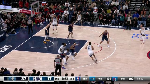 【2024年12月05日 森林狼vs快船集锦】身体素质爆炸！米诺特直杀腹地单臂砸扣势大力沉