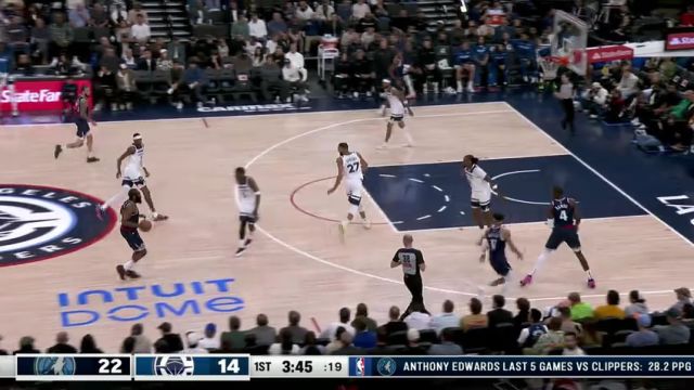【2024年12月05日】NBA常規(guī)賽：森林狼vs快船第1節(jié)中文解說錄像回放