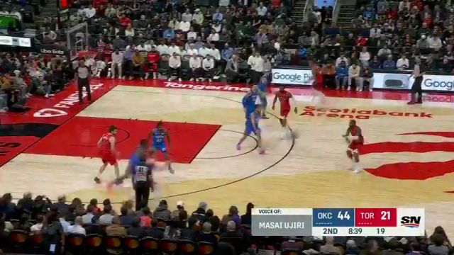 【2024年12月06日】 NBA常規(guī)賽：雷霆vs猛龍第2節(jié)英文原聲錄像回放