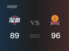  CBA常规赛：三节结束，山西以96-89领先广州，迪亚洛27分5篮板 