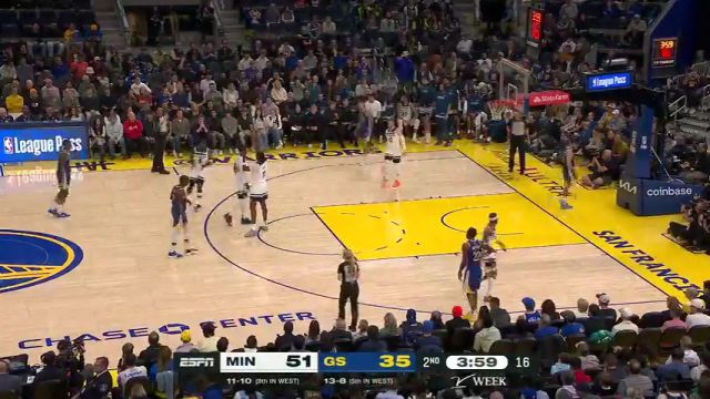 【2024年12月07日】NBA常規(guī)賽：森林狼vs勇士第2節(jié)中文解說錄像回放