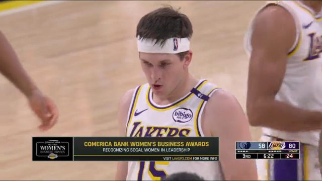 【2024年12月16日】NBA常規(guī)賽：灰熊vs湖人第3節(jié)英文原聲錄像回放