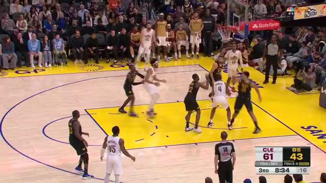 【2024年12月31日】NBA常規(guī)賽：騎士vs勇士第3節(jié)英文原聲錄像回放