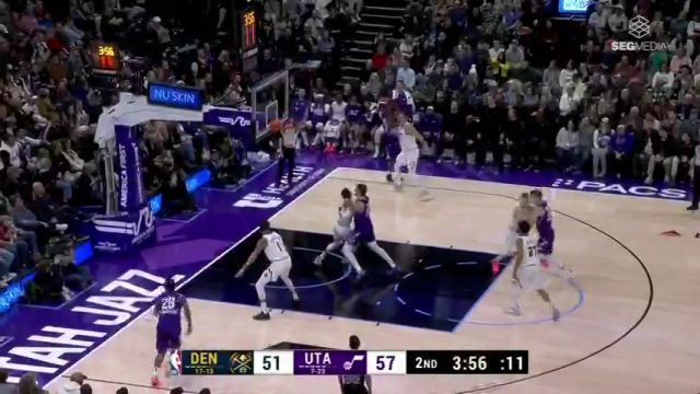 【2024年12月31日】NBA常規(guī)賽：掘金vs爵士第2節(jié)英文原聲錄像回放