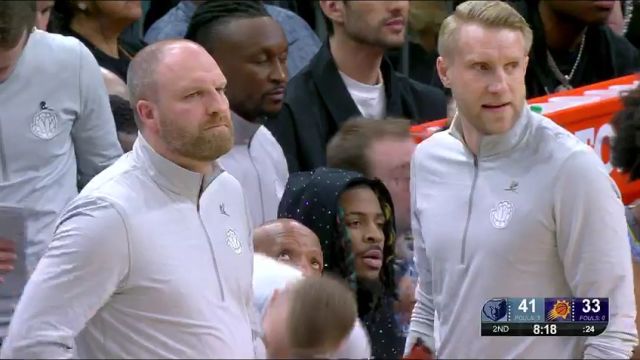 【2025年01月01日】NBA常規(guī)賽：灰熊vs太陽第2節(jié)英文原聲錄像回放