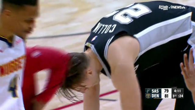 【2025年01月04日】NBA常規(guī)賽：馬刺vs掘金第3節(jié)英文原聲錄像回放