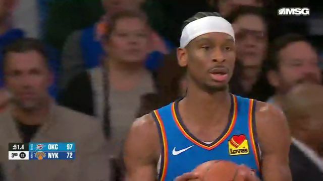 【2025年01月11日】NBA常规赛：雷霆vs尼克斯第3节英文原声录像回放