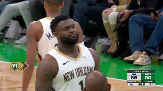 【2025年01月13日】NBA常规赛：鹈鹕vs凯尔特人第3节英文原声录像回放