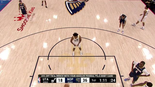 【2025年01月18日】NBA常規(guī)賽:爵士vs鵜鶘第1節(jié)中文解說錄像回放