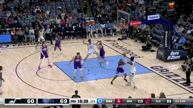 【2025年01月26日】NBA常規(guī)賽：爵士vs灰熊第3節(jié)中文解說錄像回放