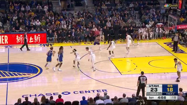 【2025年01月29日】NBA常規(guī)賽：爵士vs勇士第1節(jié)英文原聲錄像回放