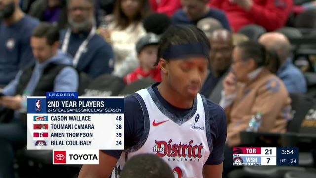 【2025年01月30日】NBA常規(guī)賽：猛龍vs奇才第1節(jié)英文原聲錄像回放