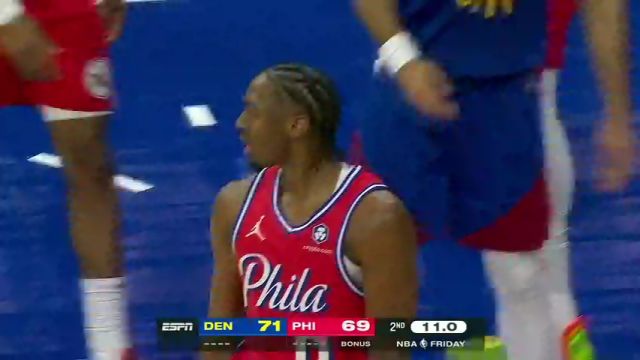 【2025年02月01日】NBA常規(guī)賽：掘金vs76人第2節(jié)中文解說錄像回放